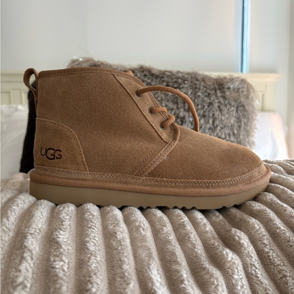 NEW ‼️ UGG Women's Neumel Leather Boots Chestnut Size 5 Ankle Boots! Fall Wool - Picture 5 of 14